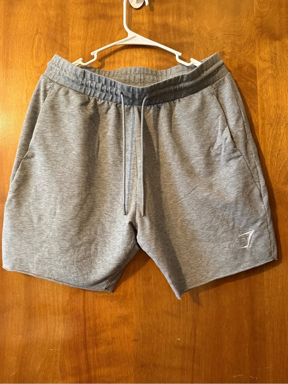 Men’s Gymshark Gray Athletic Drawstring Performance Shorts